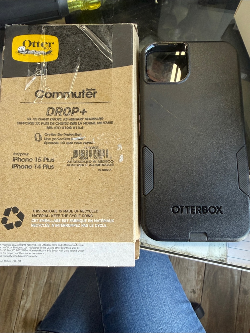 OtterBox Commuter Series Drop+ Case in Black for iPhone 15 Plus / 14 Plus